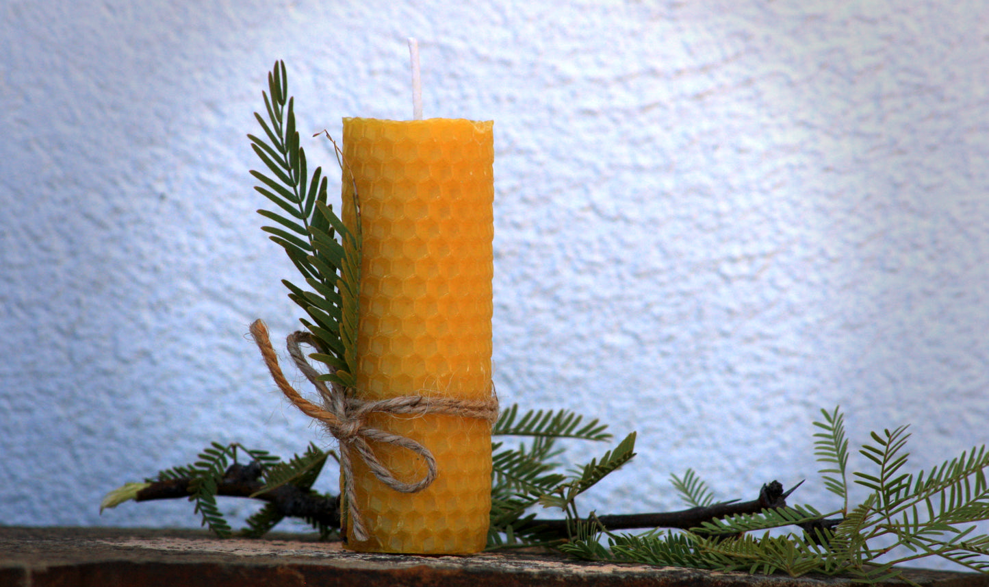 Hand Rolled Beeswax candle