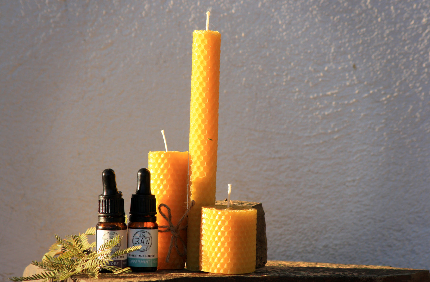 Hand Rolled Beeswax candle